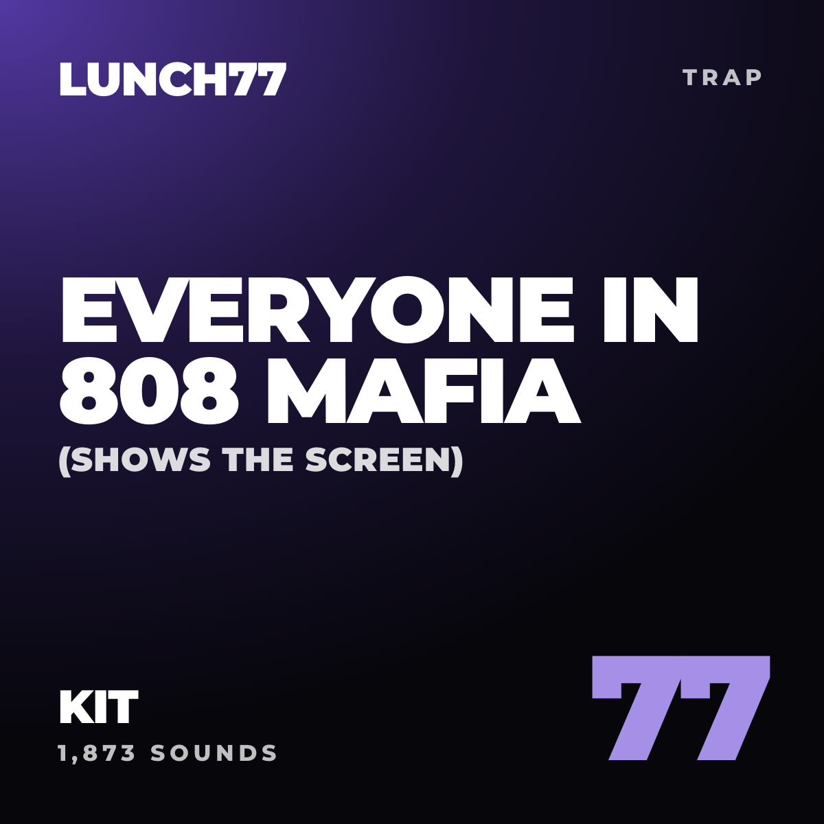 Everyone in 808 Mafia (Shows the Screen) Kit cover