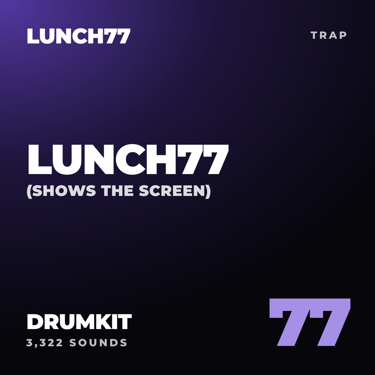 Lunch77 (Shows the Screen) Drumkit cover