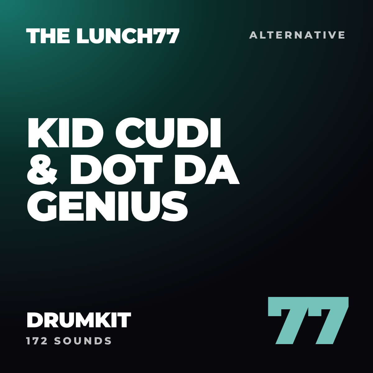 The Lunch77 Kid Cudi & Dot Da Genius Drumkit cover